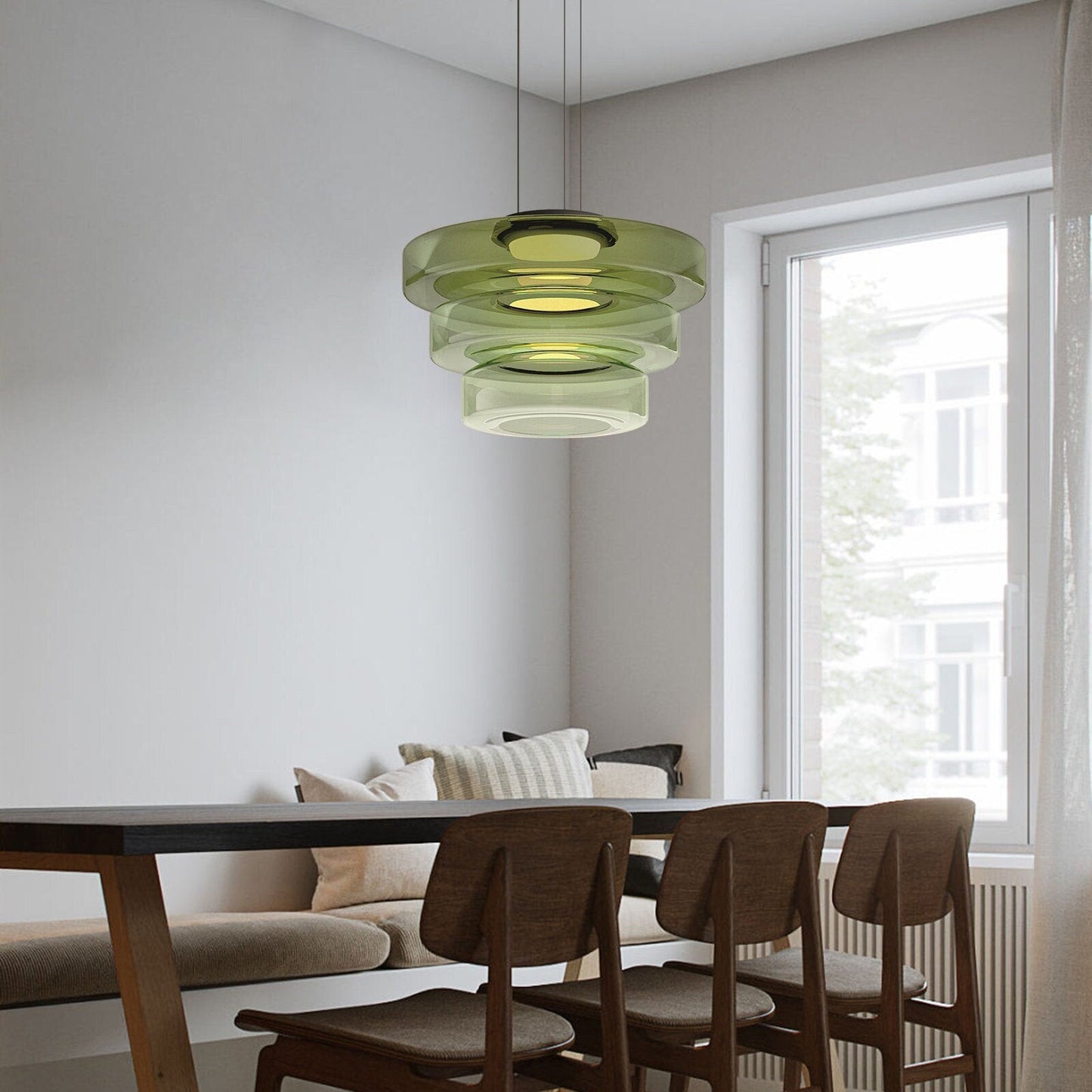Moderne Glas Pendelleuchte
