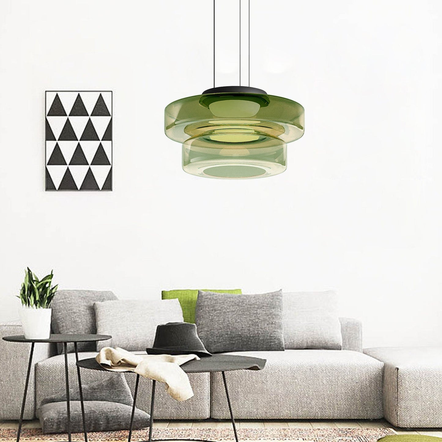 Moderne Glas Pendelleuchte
