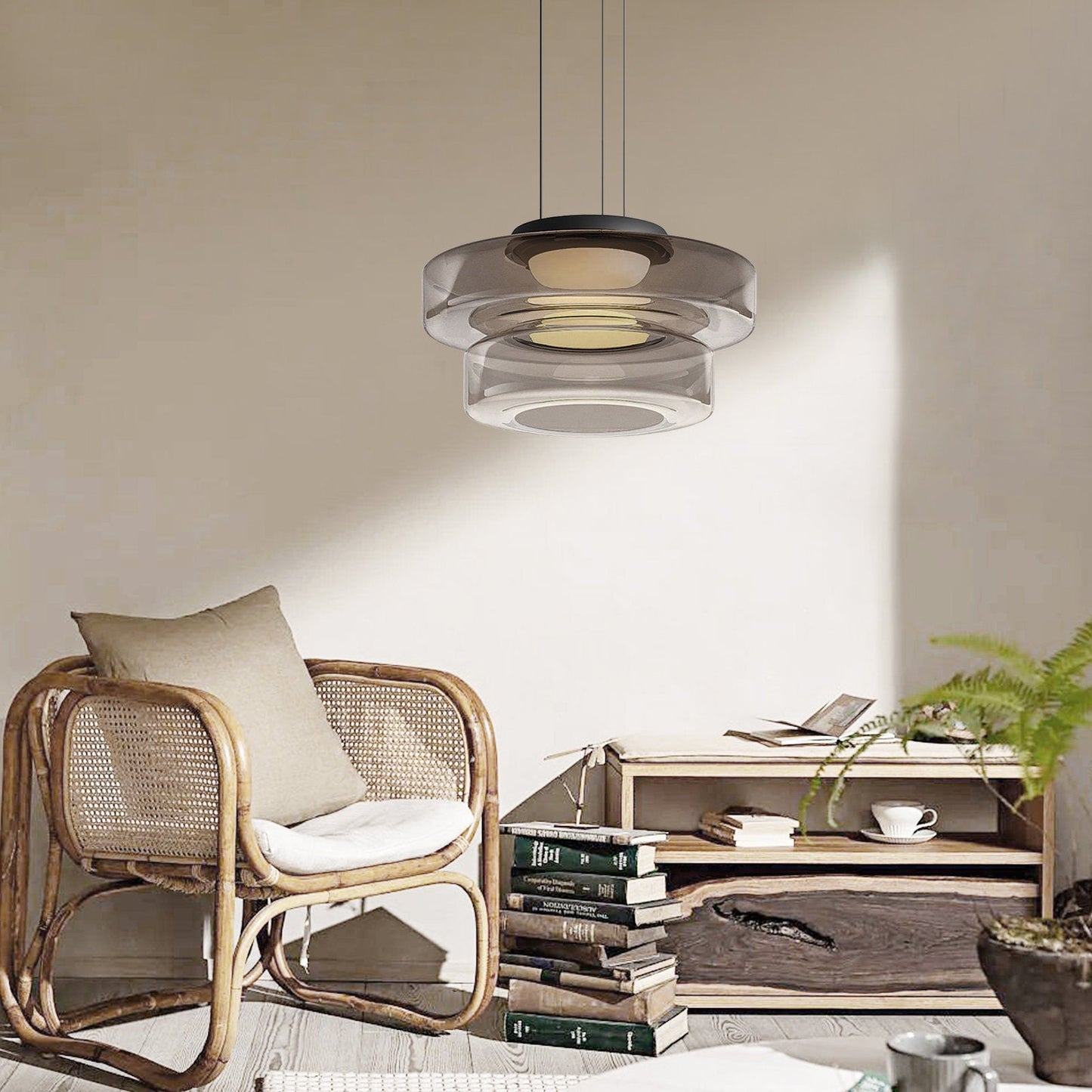 Moderne Glas Pendelleuchte