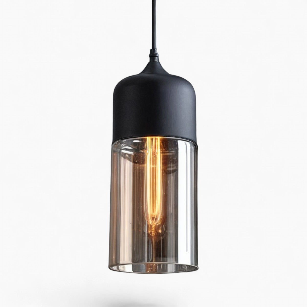 Noah Hanglamp – Modern Scandinavisch, Glas & Hout, E27, 220V