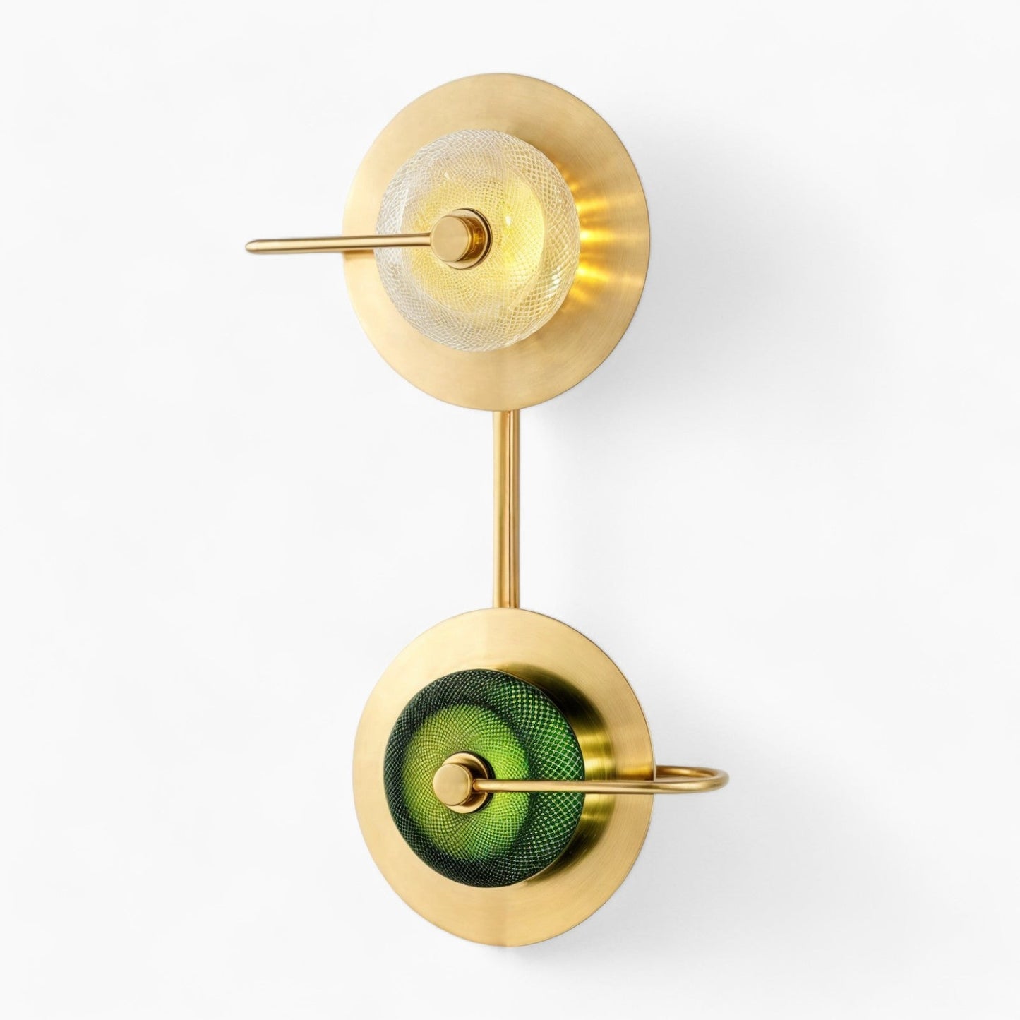 Nordhavn - Scandinavische wandlamp in messing en glas