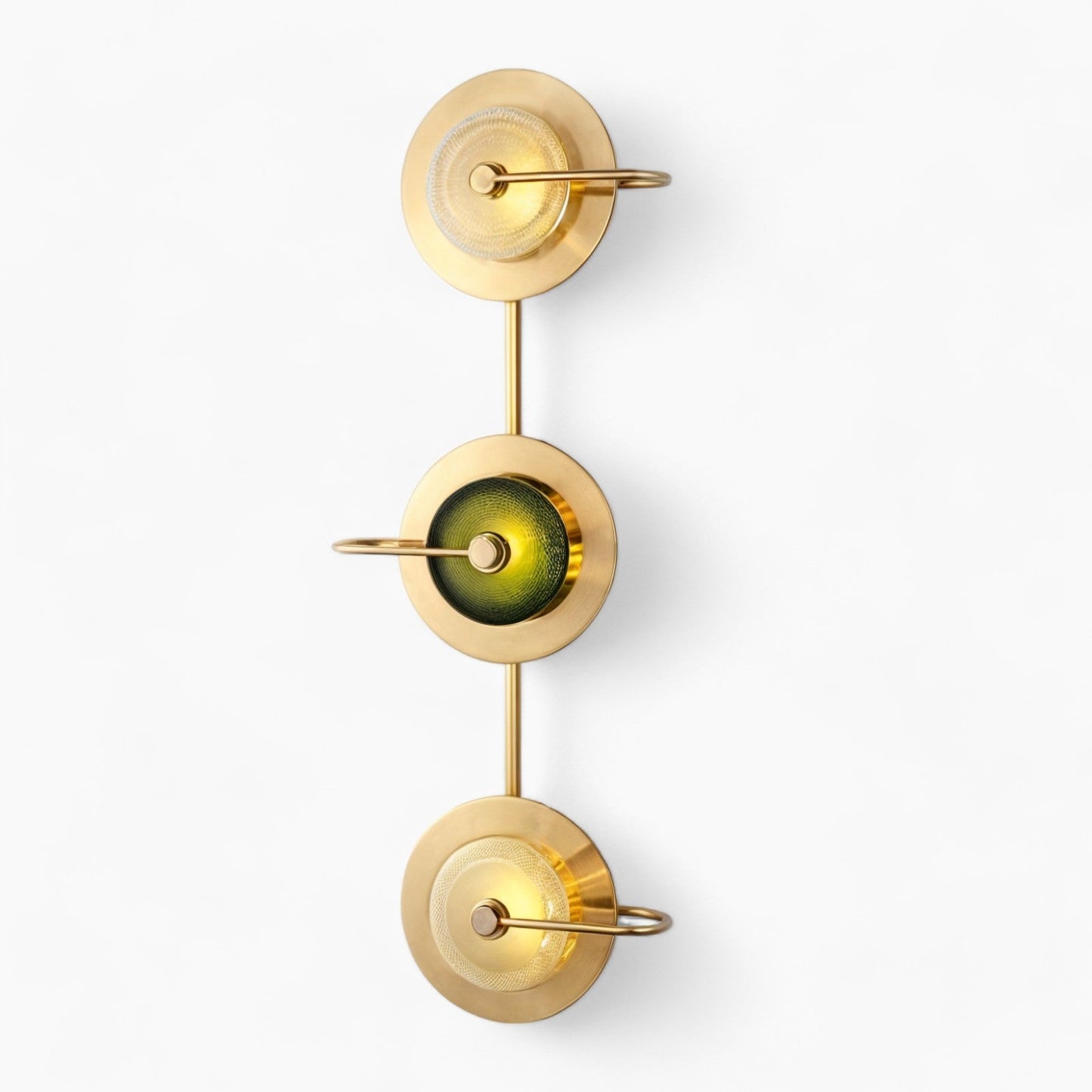 Nordhavn - Scandinavische wandlamp in messing en glas