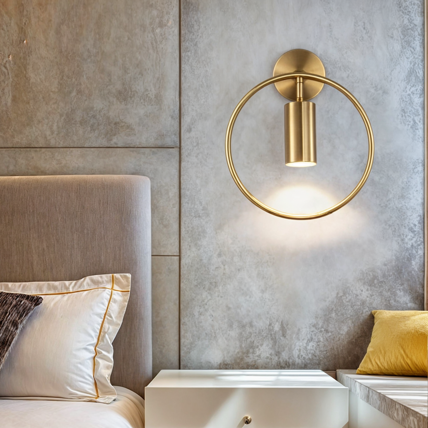 Lucerio - Moderne wandlamp van ijzer en glas