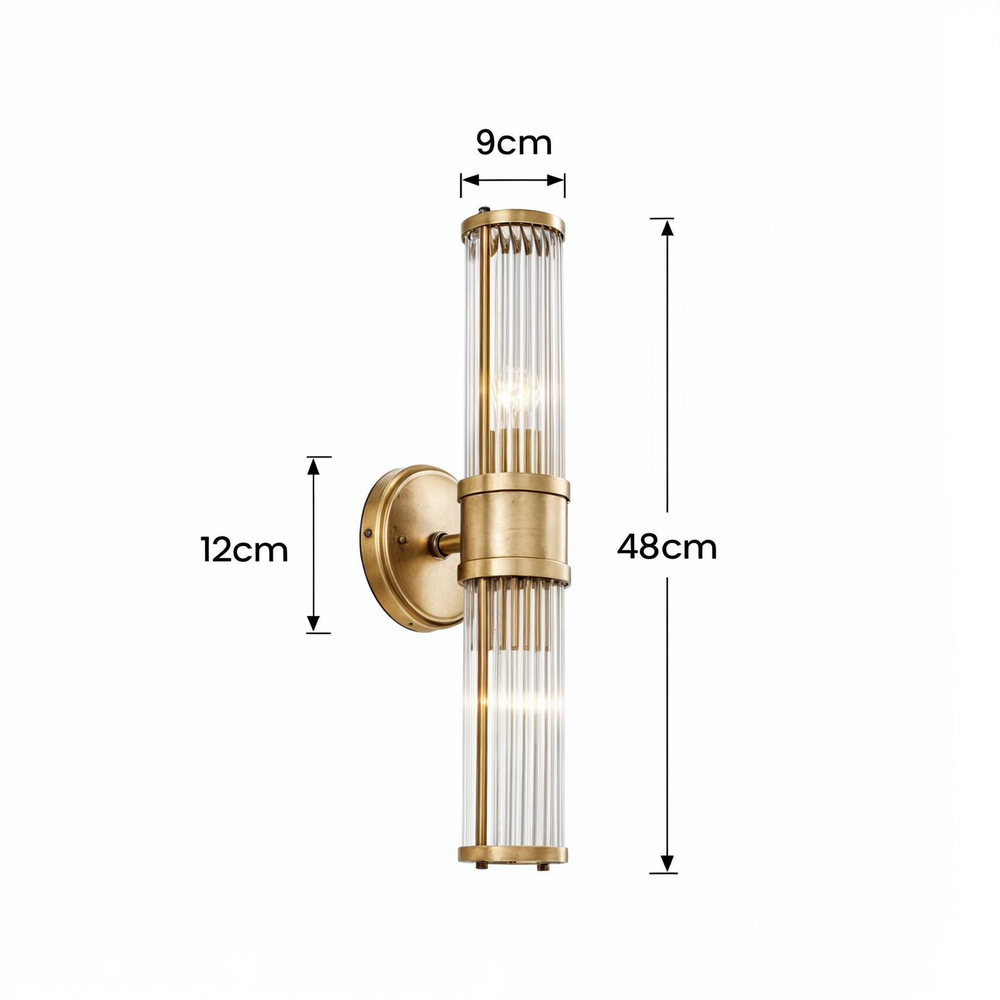 LioraGlow - Luxe LED-wandlamp met kristallen accenten
