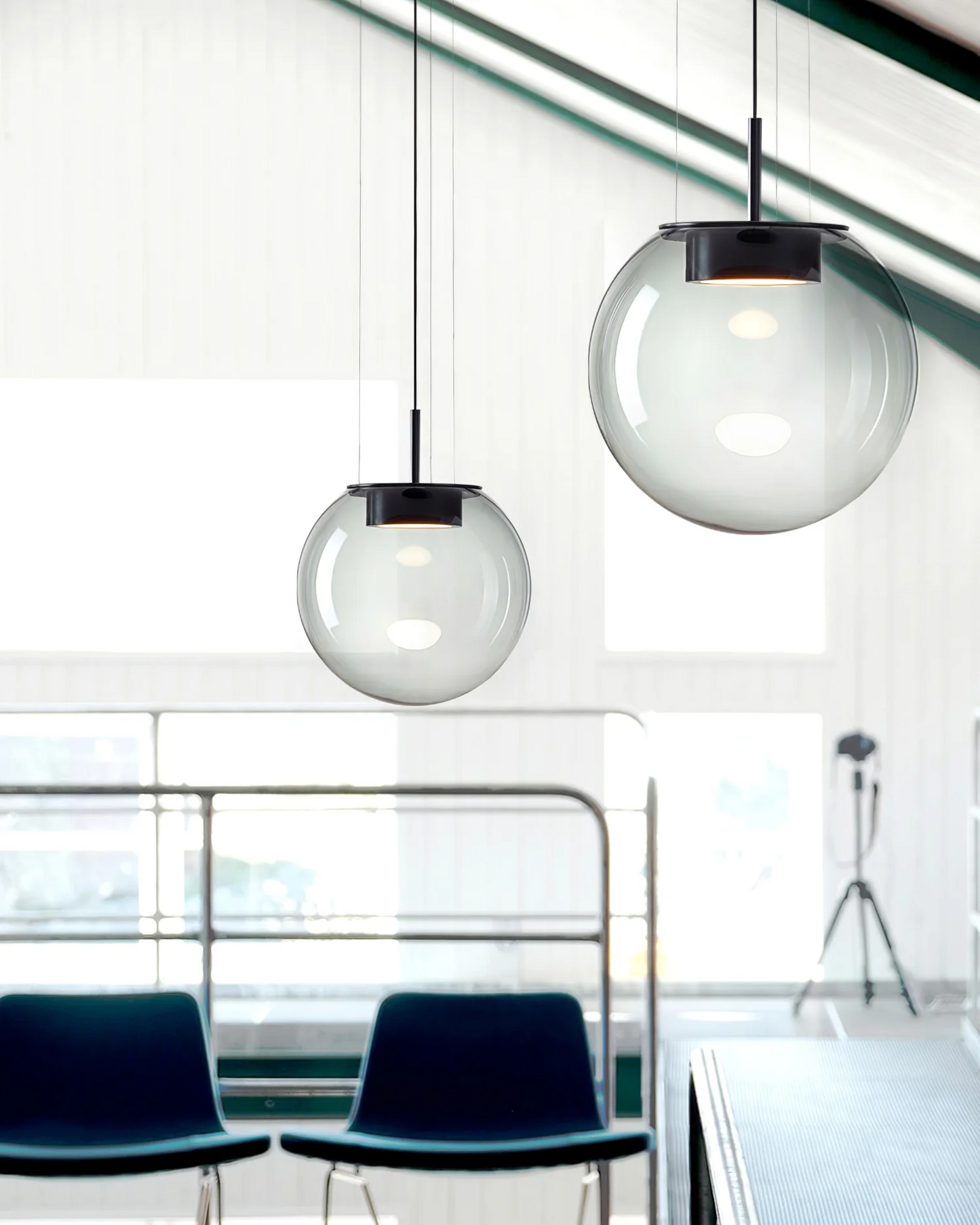 Valina Hanglamp – Modern LED Design, Luxe Glas & Galvaniseerd Metaal