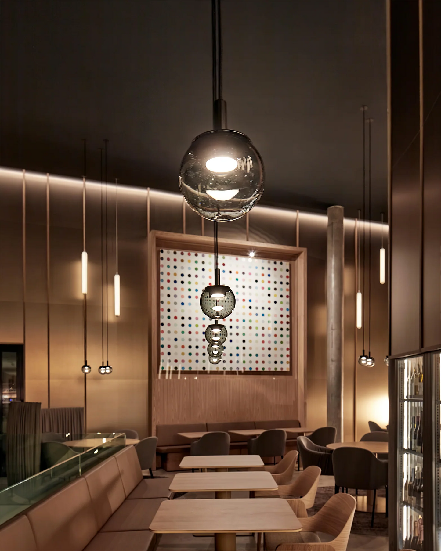 Valina Hanglamp – Modern LED Design, Luxe Glas & Galvaniseerd Metaal