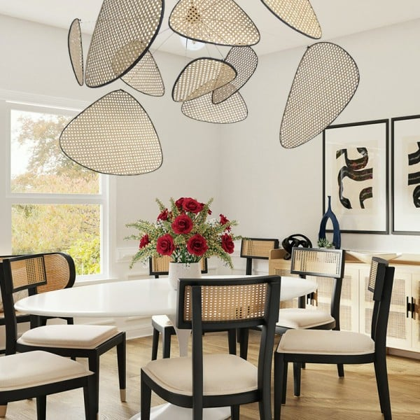 Noa Hanglamp – Natuurlijke Cannage Look, Tijdloos Design