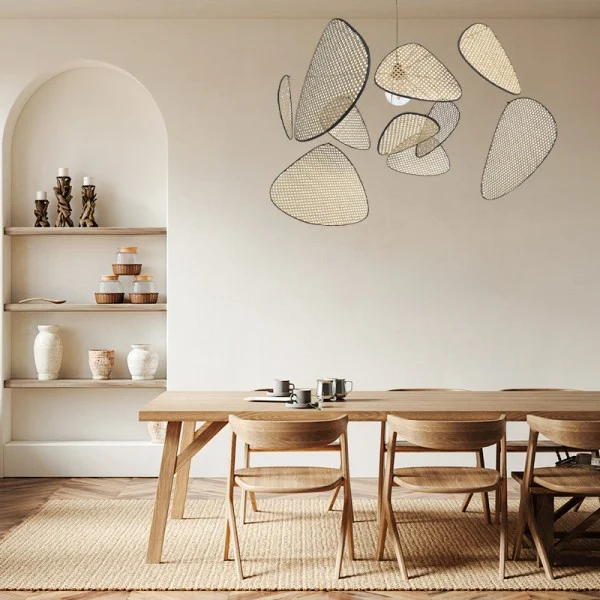 Noa Hanglamp – Natuurlijke Cannage Look, Tijdloos Design