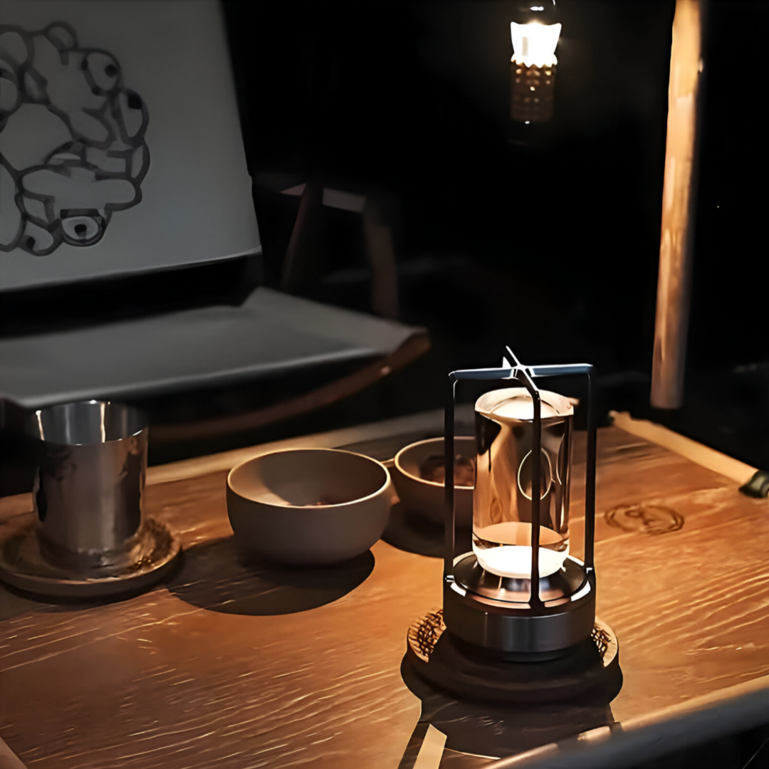 ElegantGlow – Draagbare en waterbestendige design tafellamp