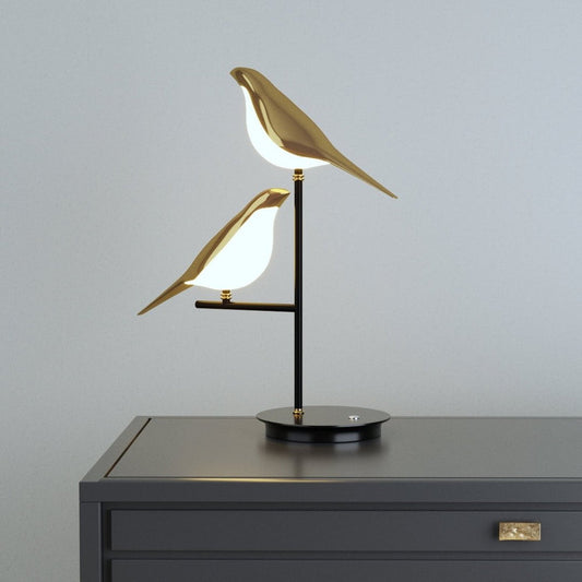 AuriBird – LED-tafellamp met sculpturaal vogelontwerp
