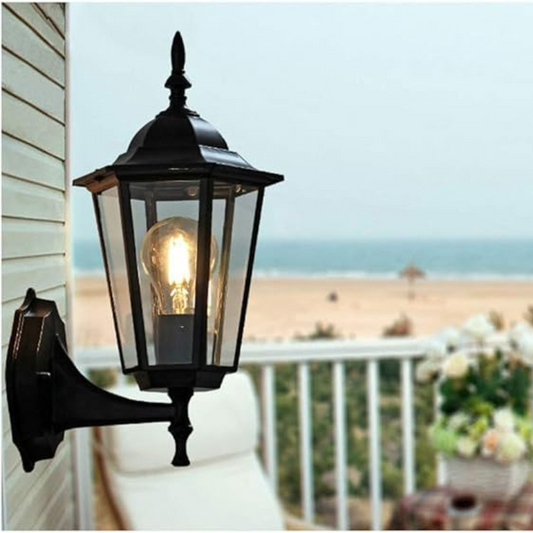 VintageGlow – Retro Glas Buitenwandlamp voor de Tuin