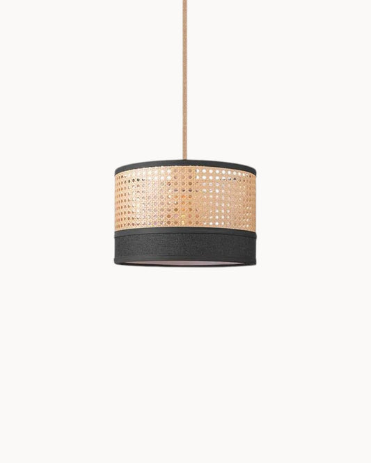 Savanna Rattan Hanglamp – Chocolade, 30x127 cm