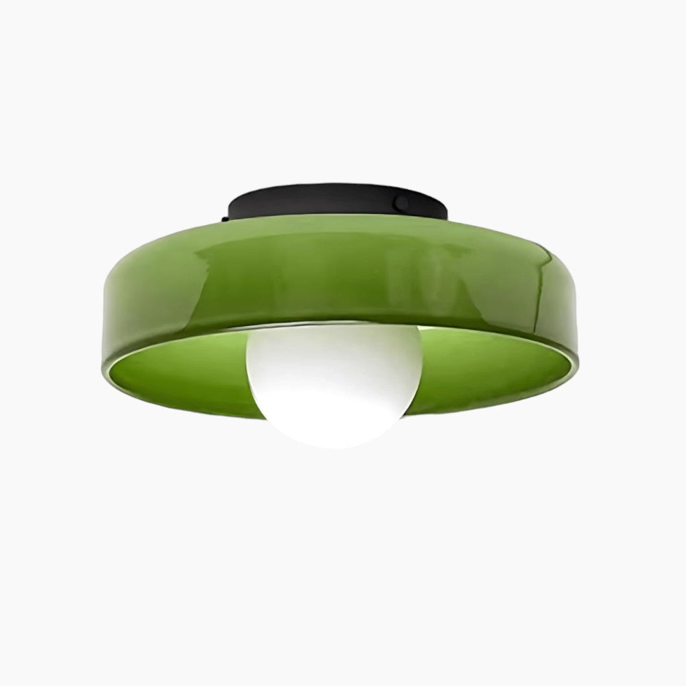 Amber Glow - Moderne plafondlamp met amberkleurig glas (25-35 cm, G9 LED)