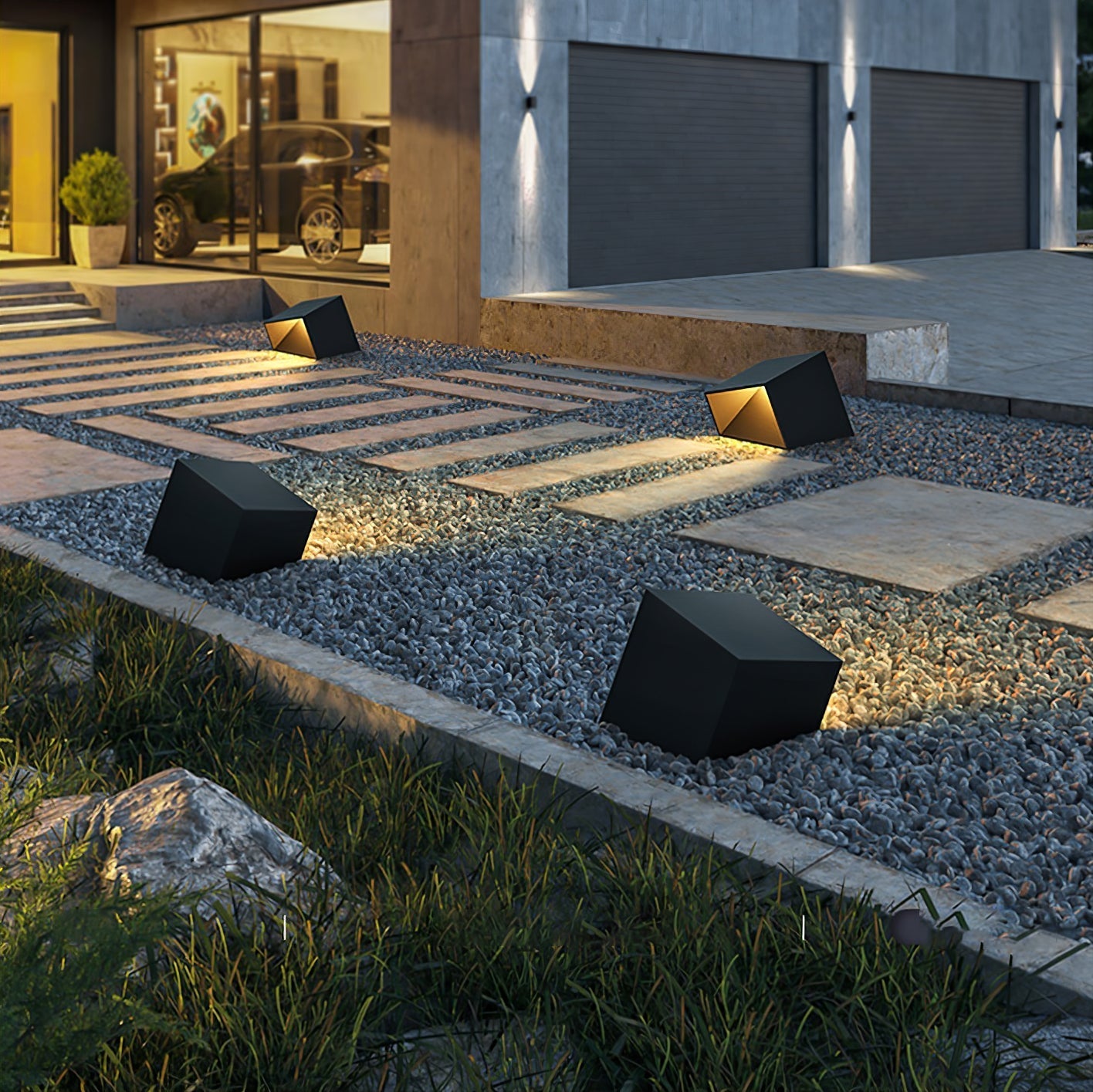 Cube Garden Solar Lamp – Stijlvolle Solar Tuinlamp in Kubusvorm