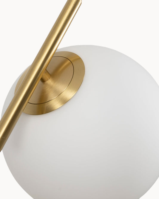 Amara Hanglamp – Elegante Art Deco Stijl, Messing & Glas