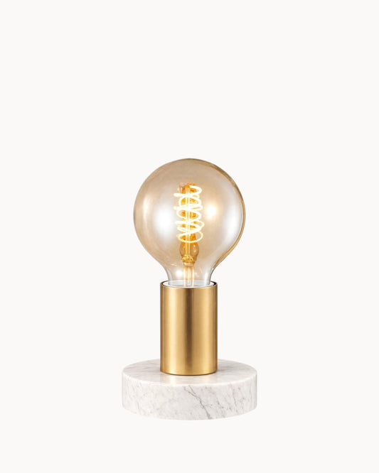 Luma – Moderne Gouden Tafellamp (10x10x9 cm)