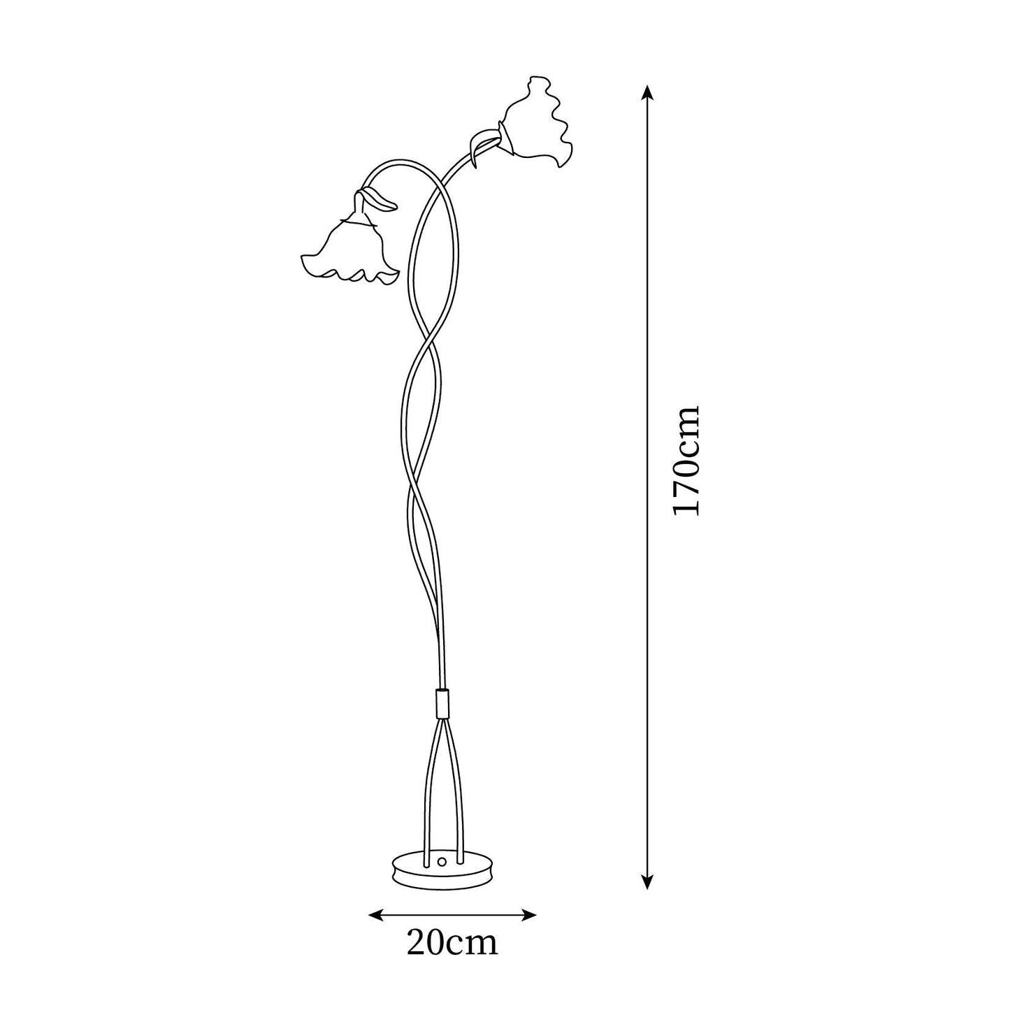 Callora – Staande lamp met elegante calla-bloemvorm