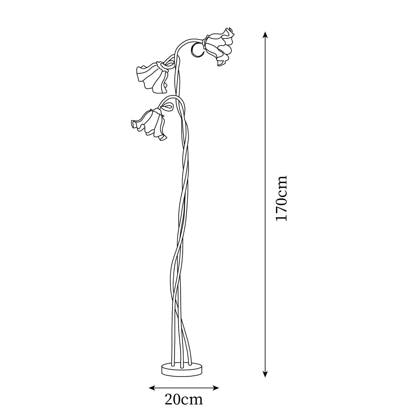 Callora – Staande lamp met elegante calla-bloemvorm