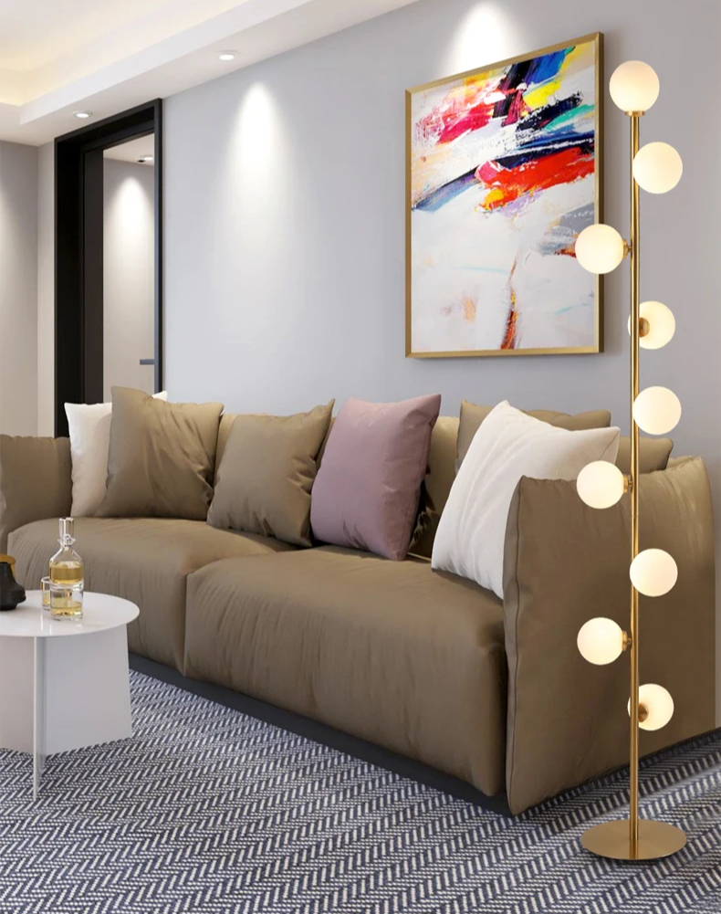 Virella – Scandinavische staande lamp met glazen kap