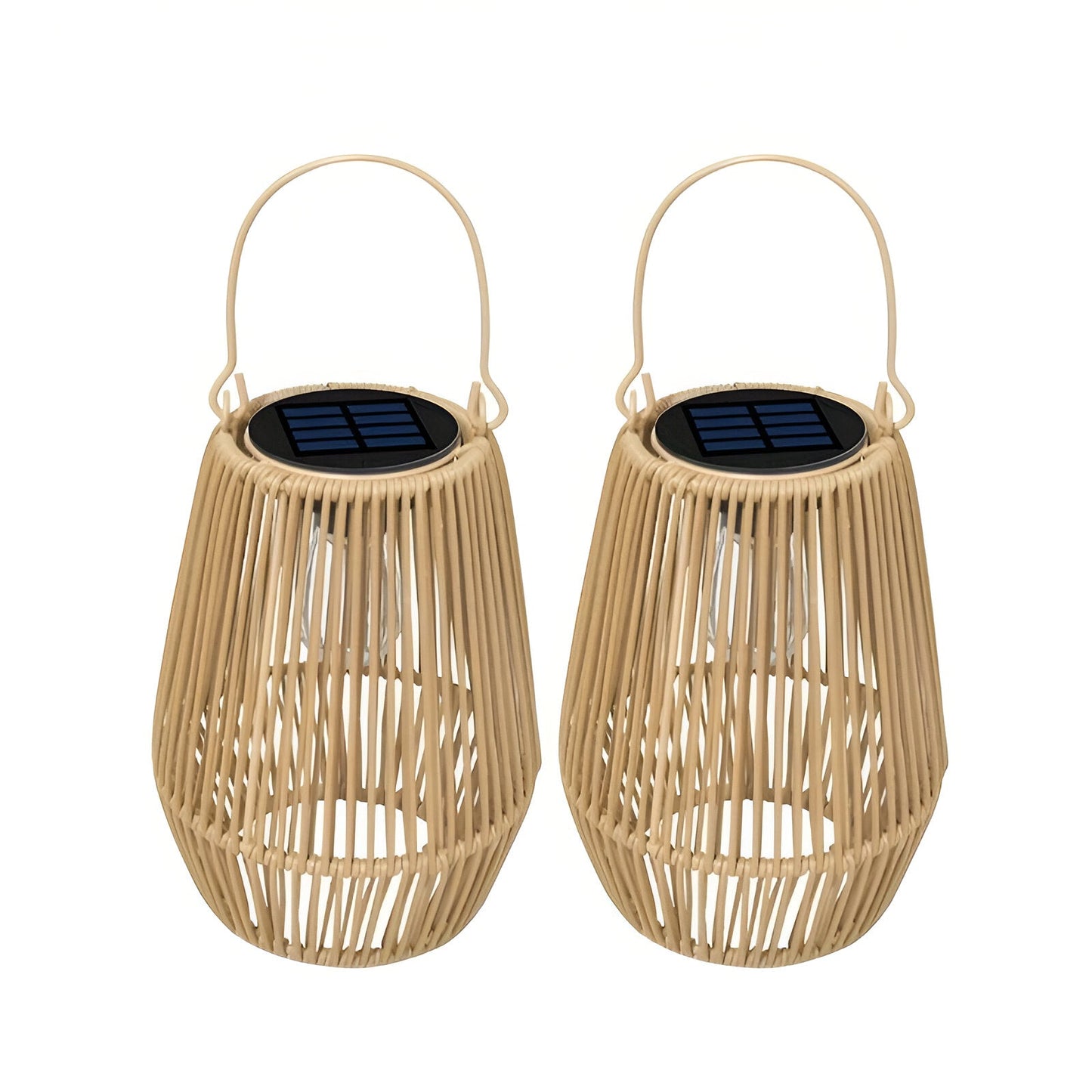 CageRays – Solar tuinlantaarn van bamboe in rattan-look
