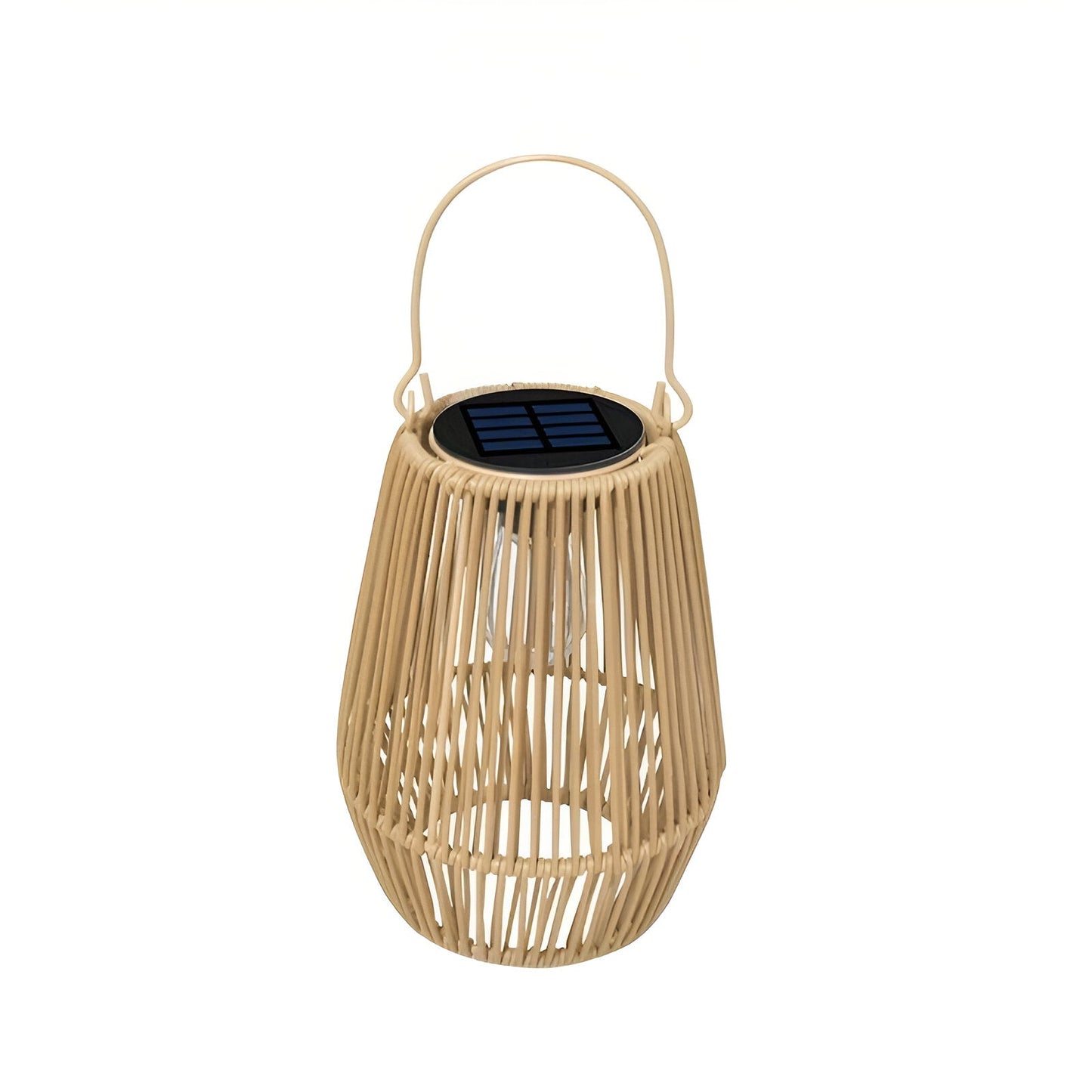 CageRays – Solar tuinlantaarn van bamboe in rattan-look