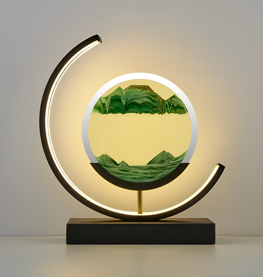 FlowSand – Vloeibare Zand LED Lamp met 3D Zandbeweging