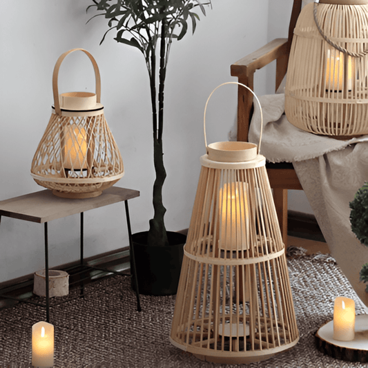 CasaRotan – Handgemaakte rattan lantaarns in boho-stijl voor sfeervolle woondecoratie