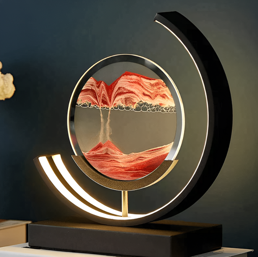 LumiSand – Zandlamp met App- en Afstandsbediening - Dimbaar met 3 Lichtkleuren