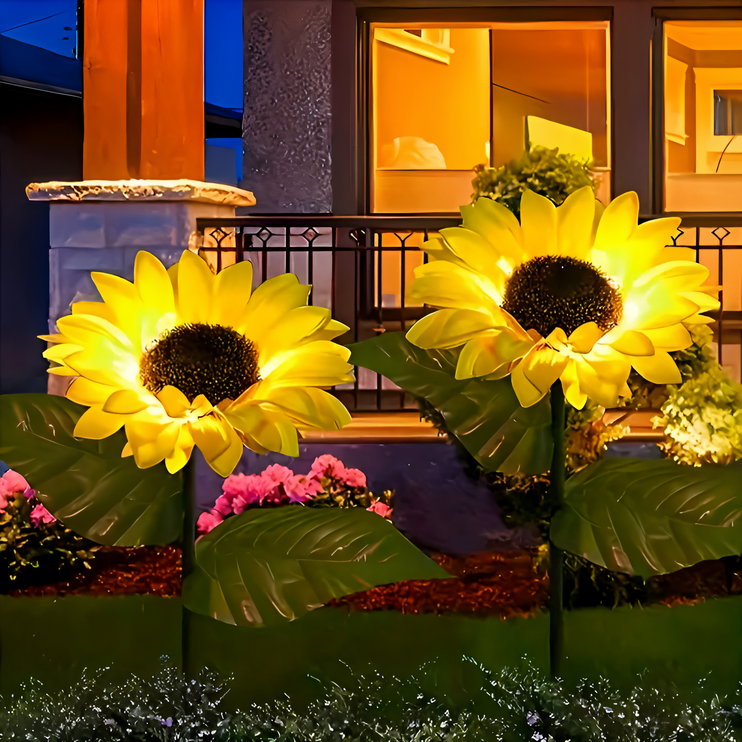 FloraLuce – Realistische zonnebloem solarverlichting voor de tuin