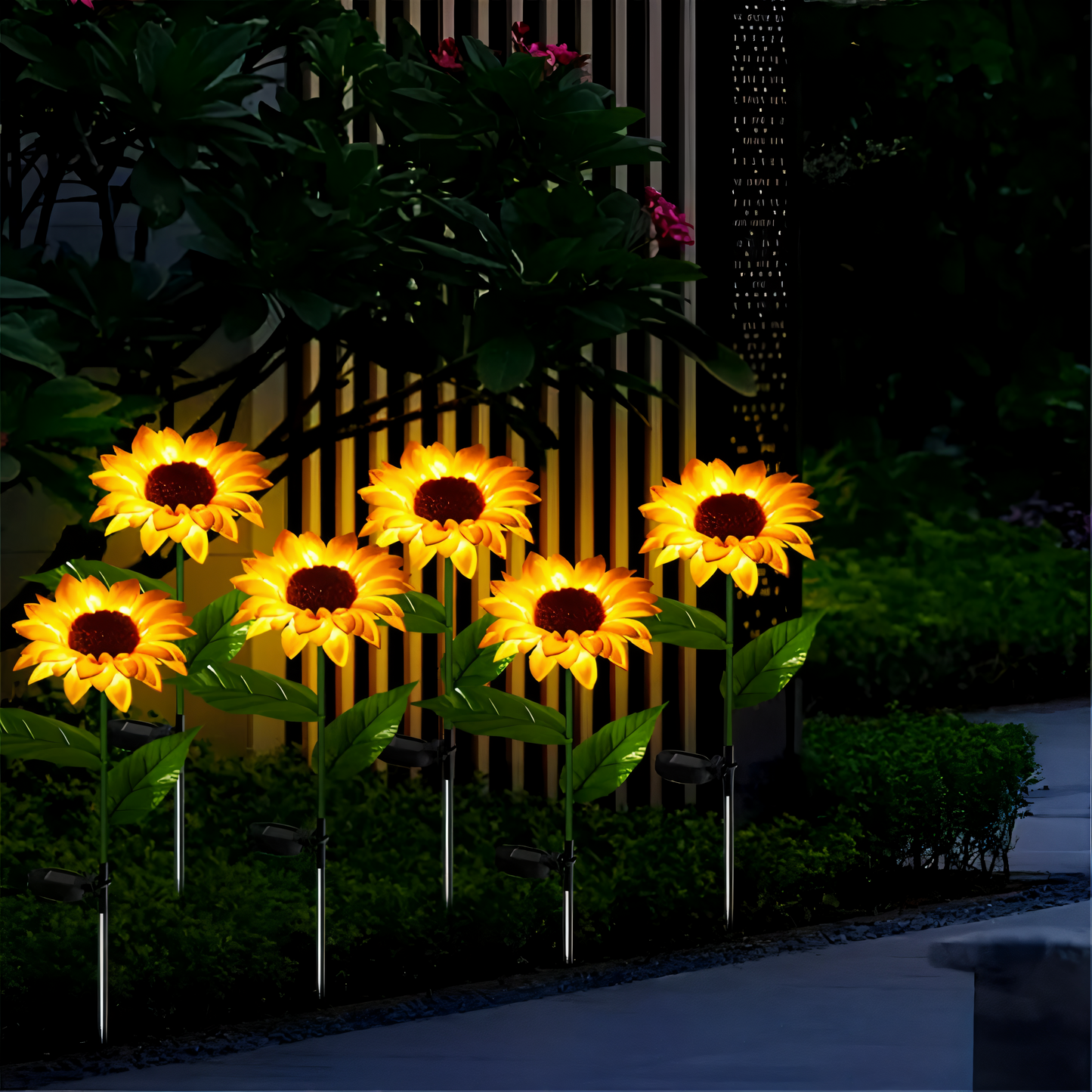 FloraLuce – Realistische zonnebloem solarverlichting voor de tuin