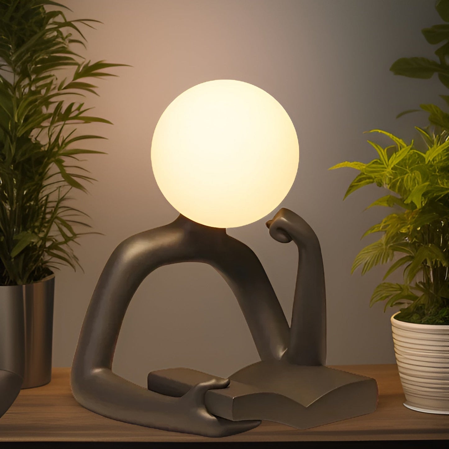LunaThinker – Esthetisch maan denkbeeldige sculptuur nachtlamp