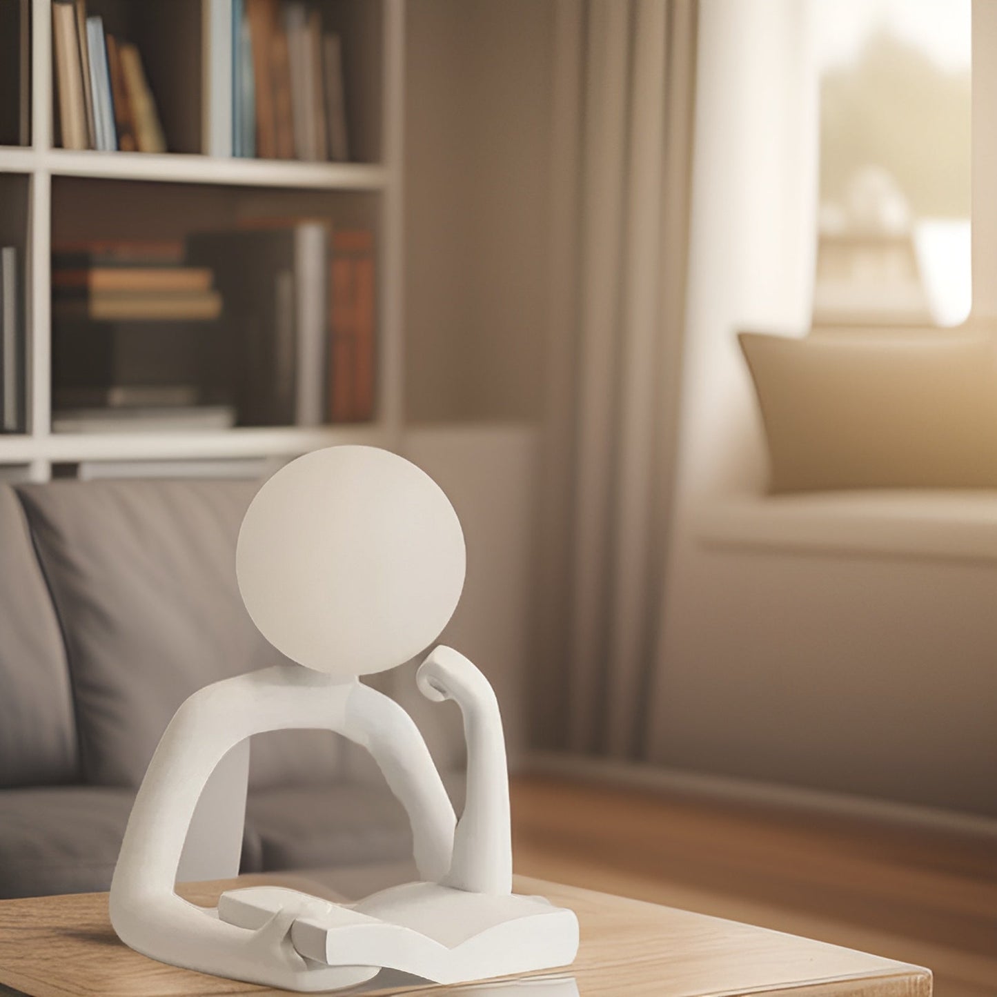 LunaThinker – Esthetisch maan denkbeeldige sculptuur nachtlamp