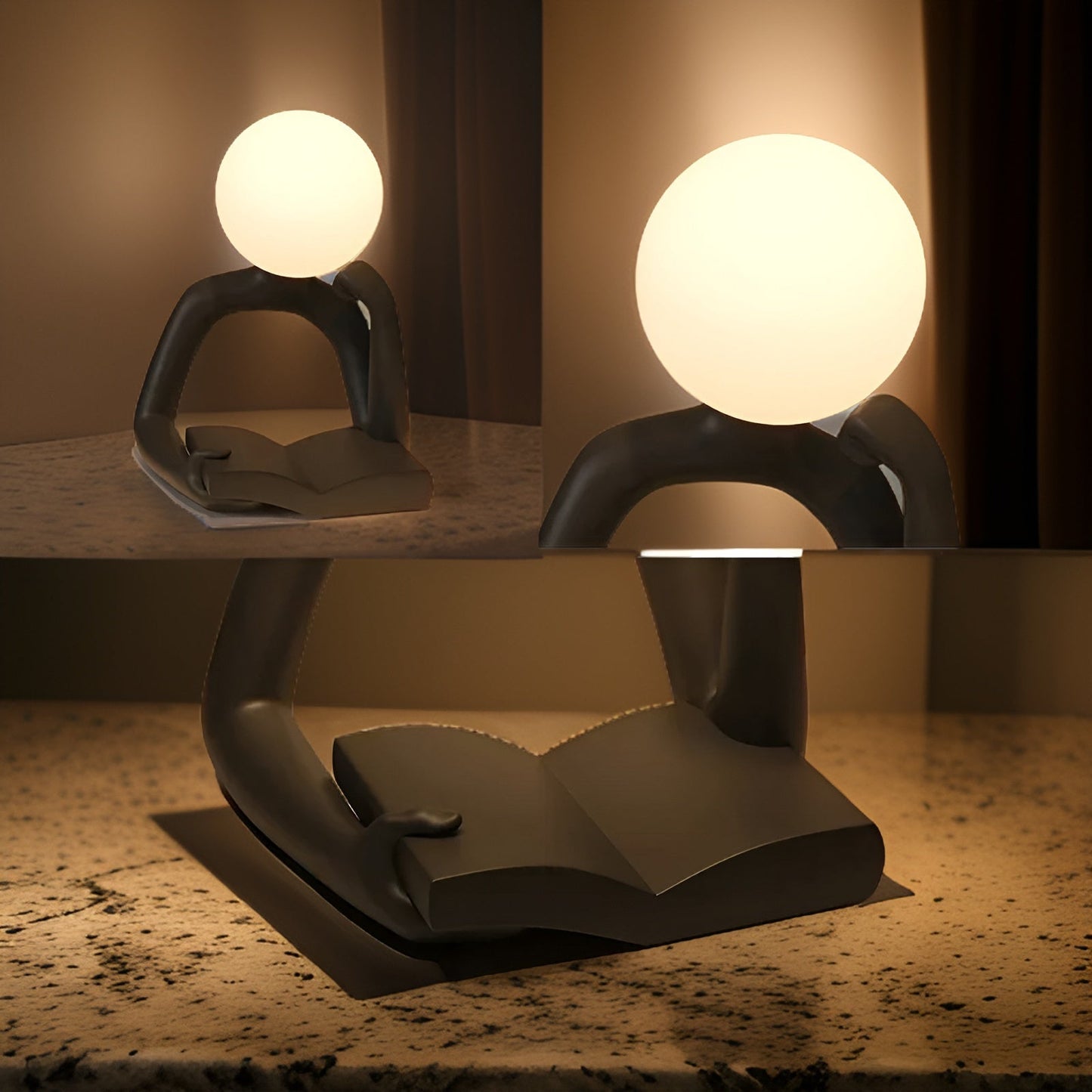 LunaThinker – Esthetisch maan denkbeeldige sculptuur nachtlamp