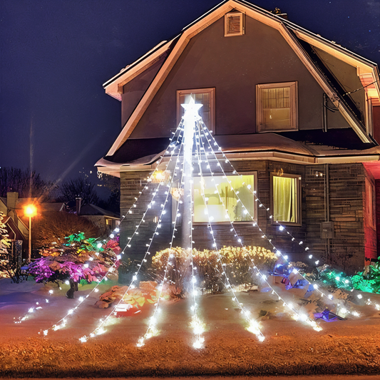 SparkleFlow – IP44 LED WaterFall Lichterkette voor Kerstverlichting