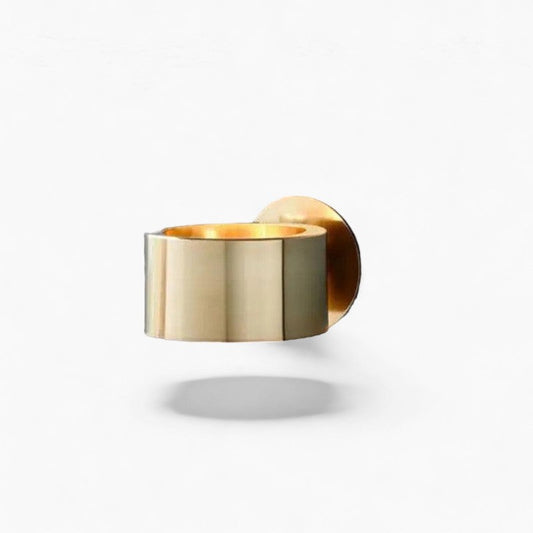 Soltero - Moderne wandlamp met zwart-gouden afwerking