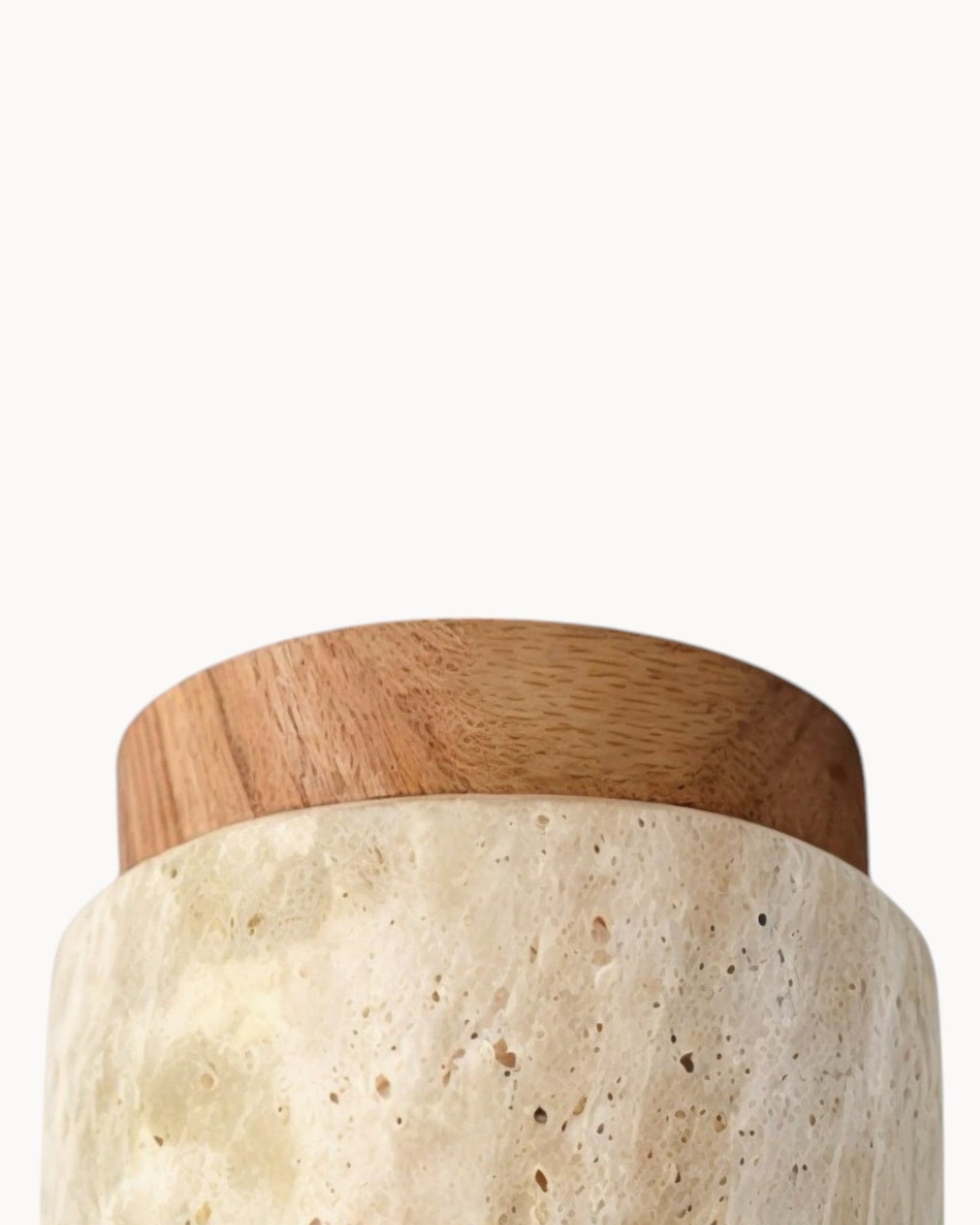 ZenLume – Houten plafondlamp in Japanse Wabi-Sabi stijl