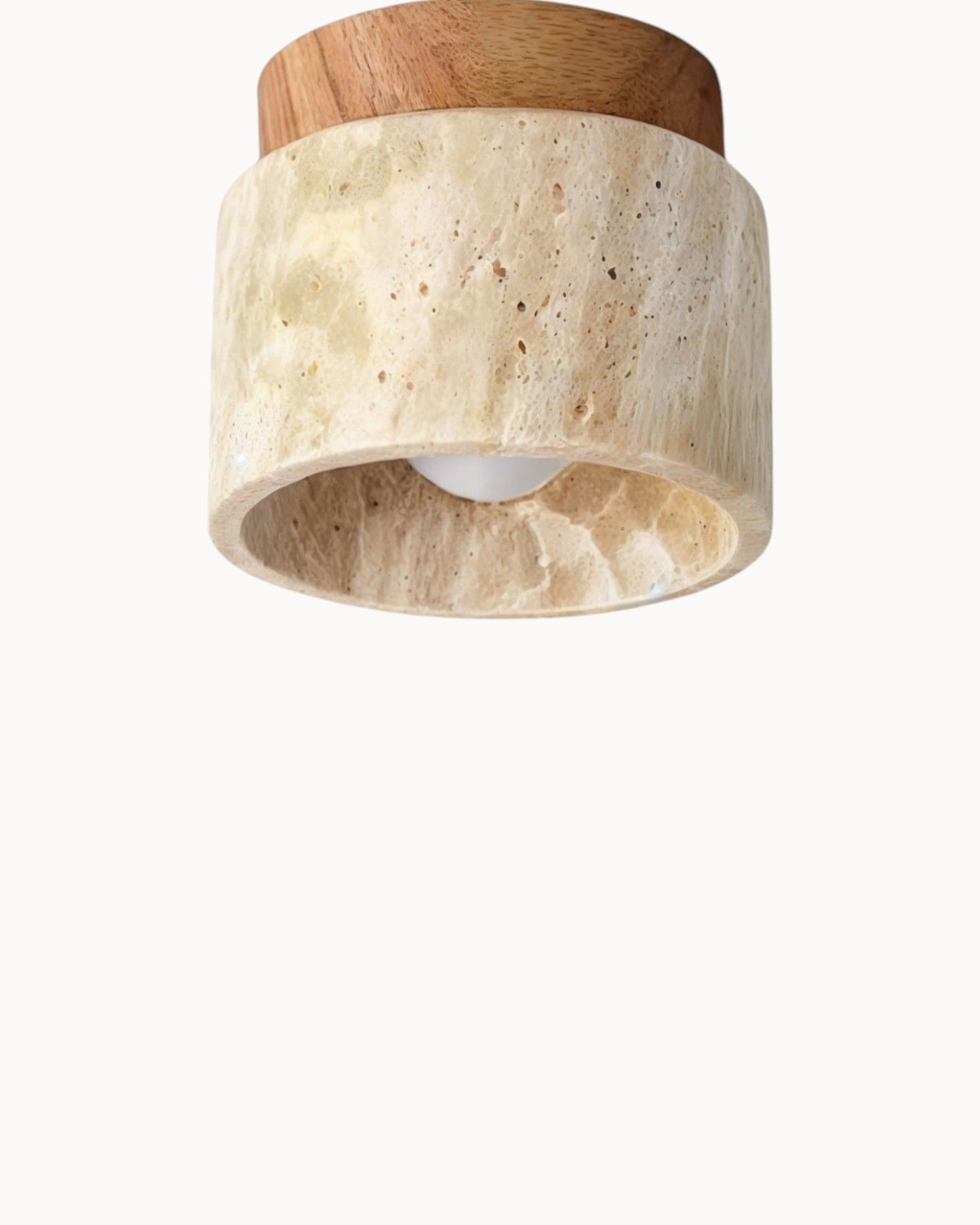 ZenLume – Houten plafondlamp in Japanse Wabi-Sabi stijl