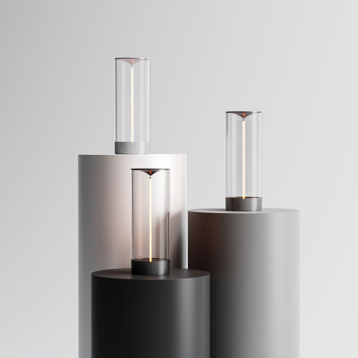 Zylora – Cilindervormige Tafellamp met Magnetische Lichtstrip