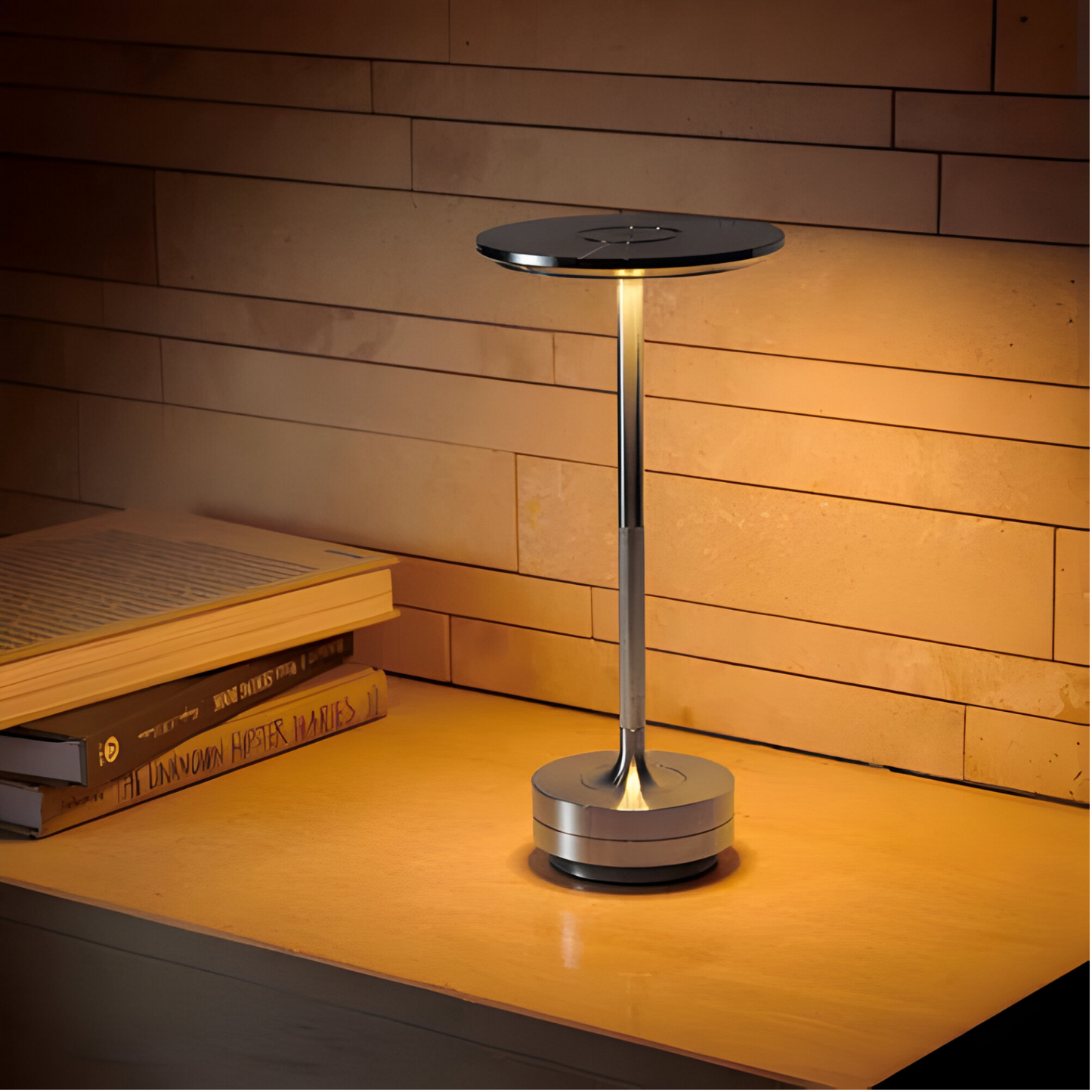 GlowLight – Draadloze designlamp: USB-oplaadbare, touch-bedienbare tafellamp voor sfeervolle verlichting