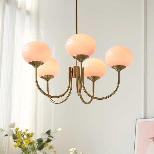 Nuvila – Speelse kroonluchter met marshmallow-look in wolkachtig design