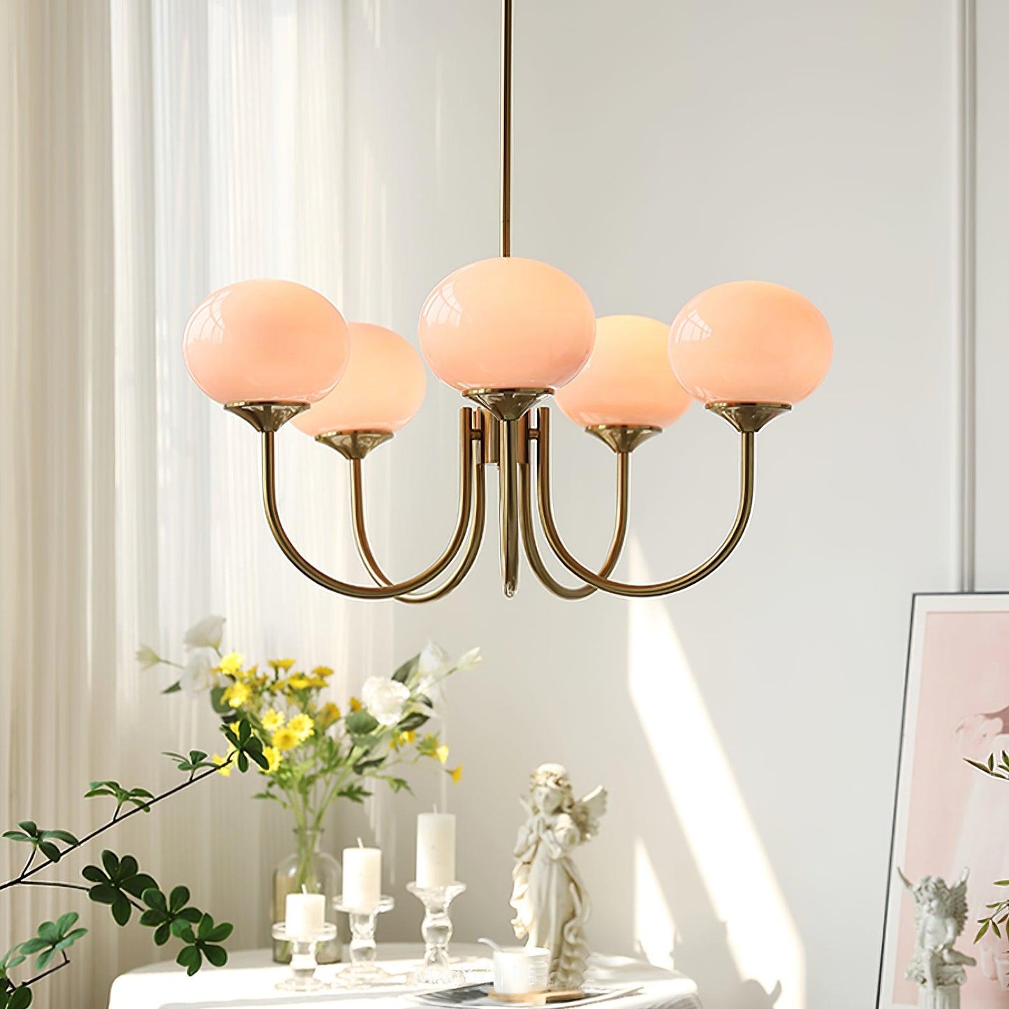 Nuvila – Speelse kroonluchter met marshmallow-look in wolkachtig design