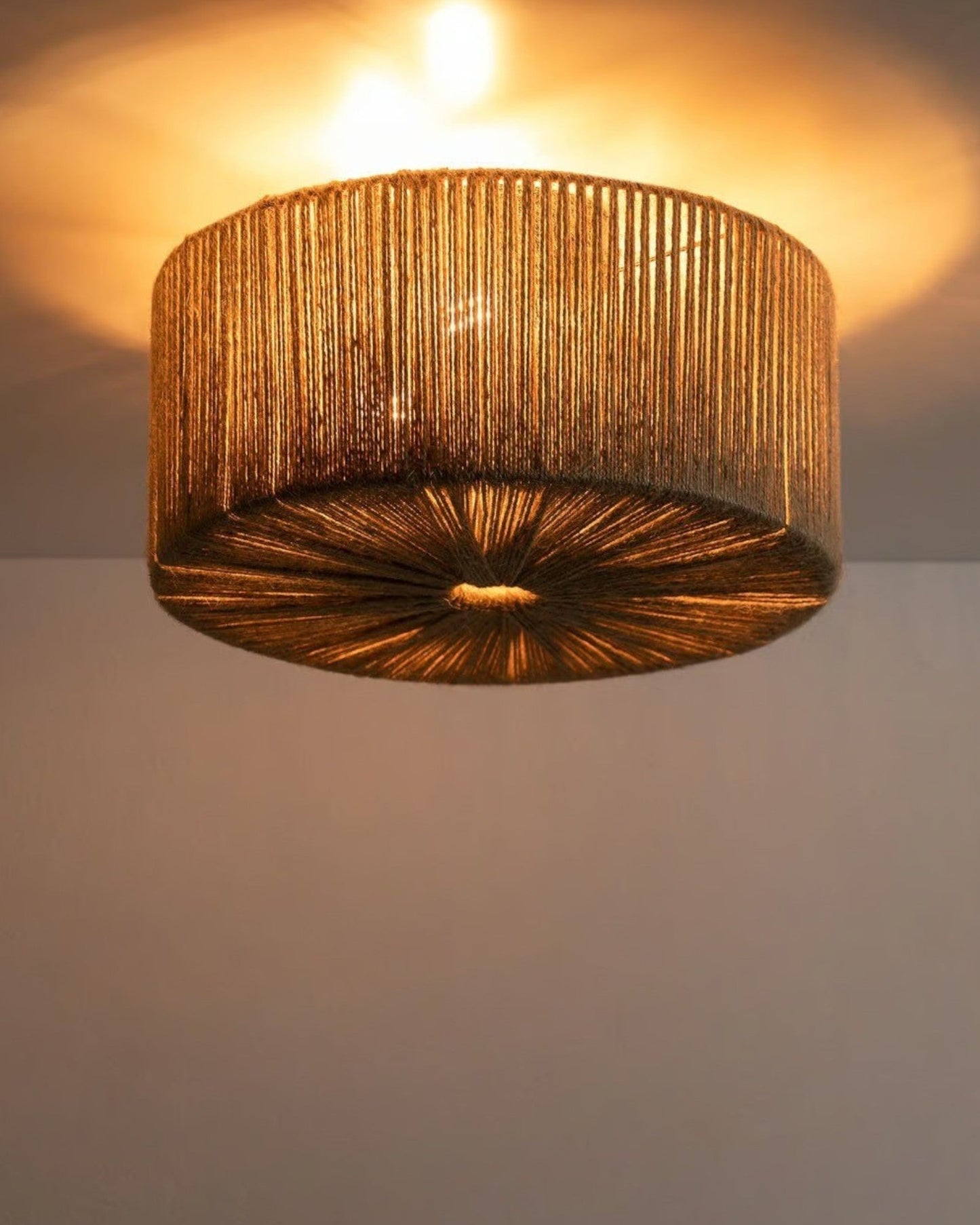Zalora – Plafondlamp van Natuurtouw – Bruin Jute Touw – 20W, E27