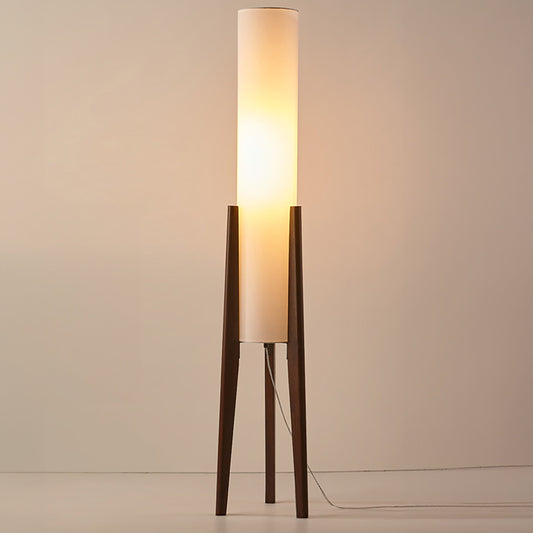 NoctaLign – Staande lamp van massief walnotenhout in artistiek design