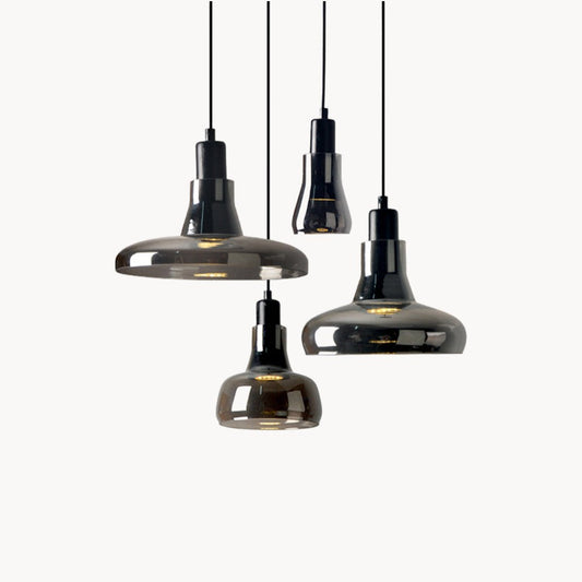Liora Hanglamp – Modern, Rookgrijs Glas, Energiezuinig