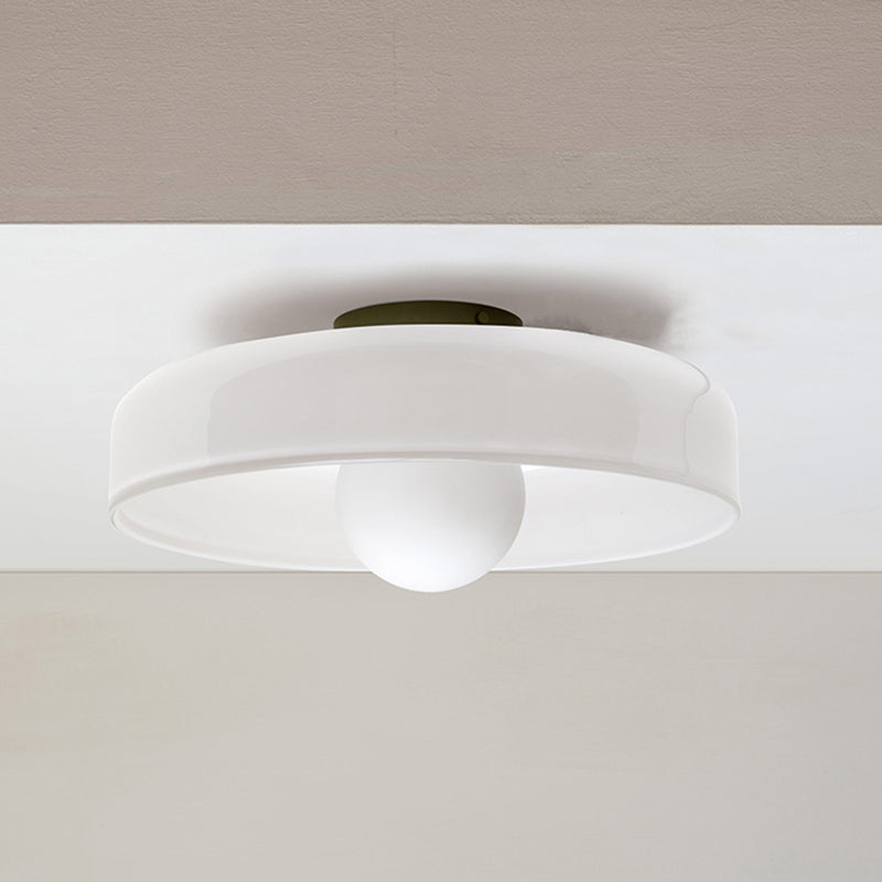 Amber Glow - Moderne plafondlamp met amberkleurig glas (25-35 cm, G9 LED)