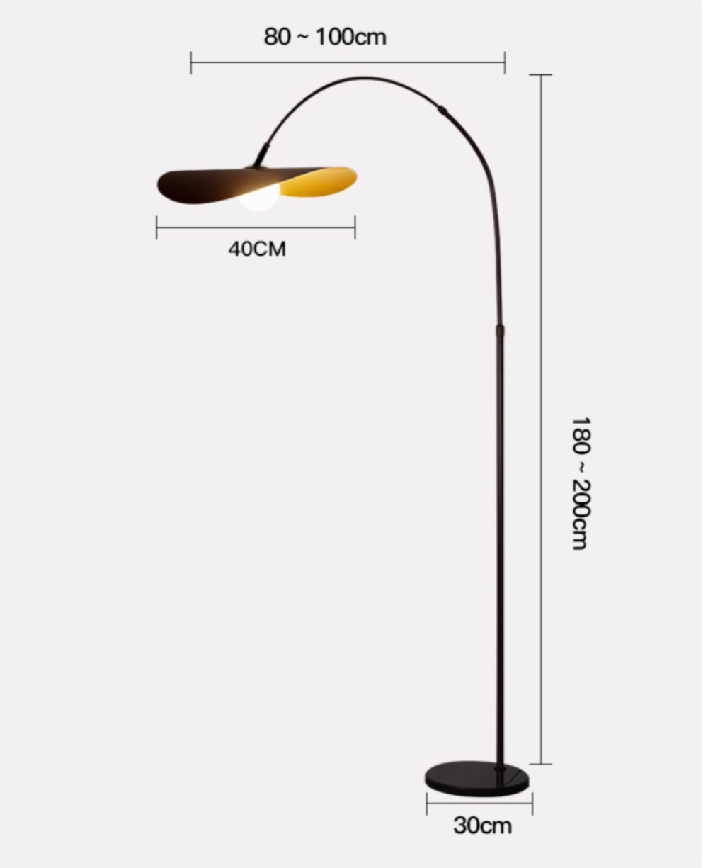 Sabila – Staande lamp in Wabi-Sabi stijl met natuurlijke imperfectie