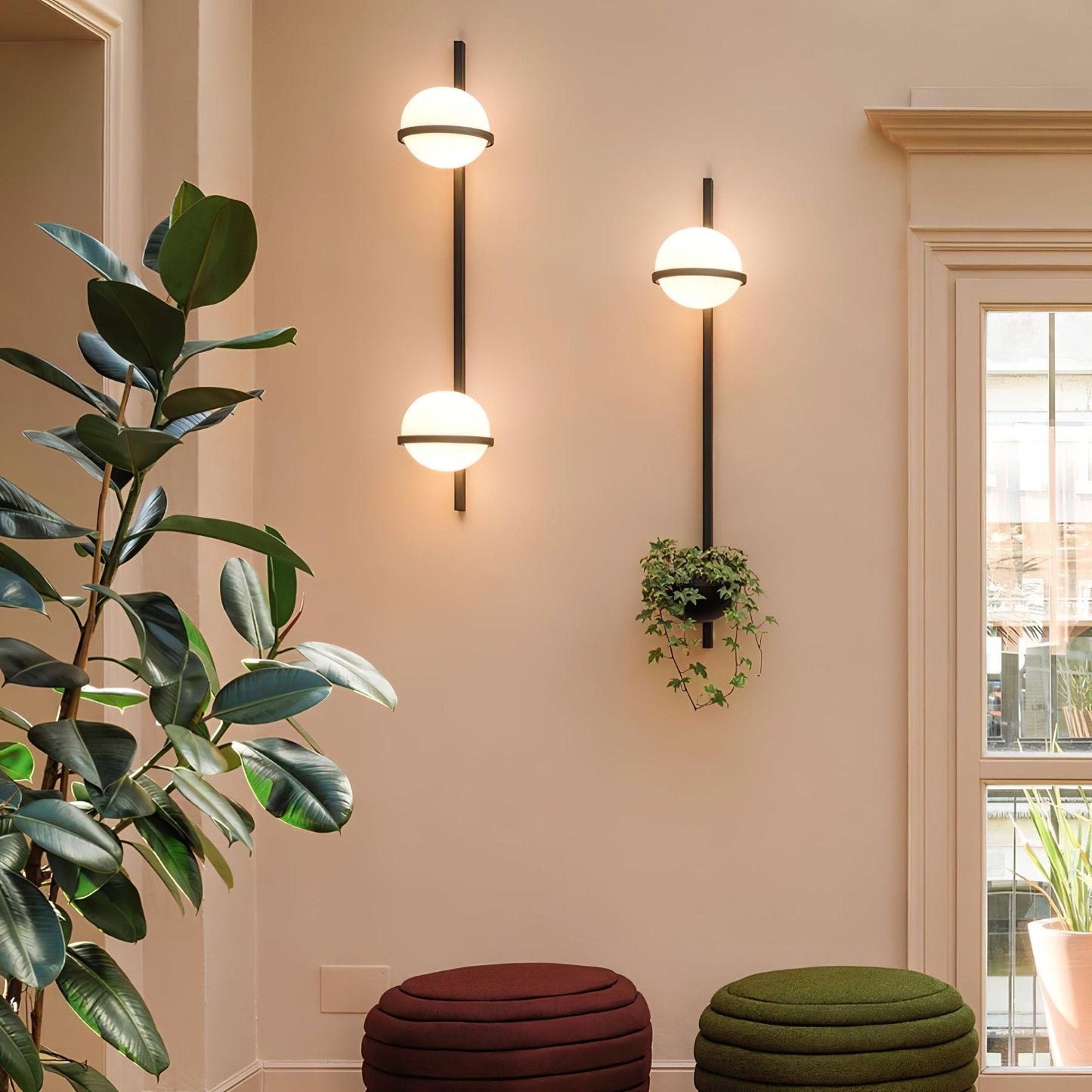 AuroraGlow – Elegante Solar-Wandlamp voor Buiten