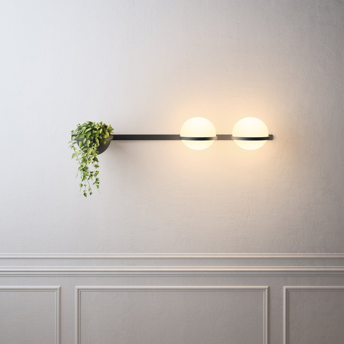 AuroraGlow – Elegante Solar-Wandlamp voor Buiten