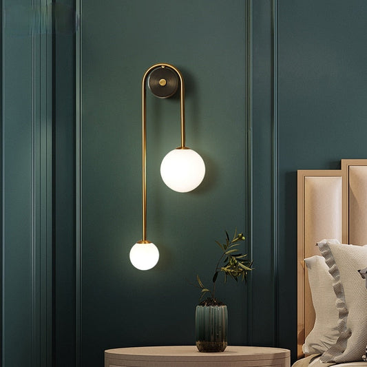 Aurion - Scandinavische gouden wandlamp