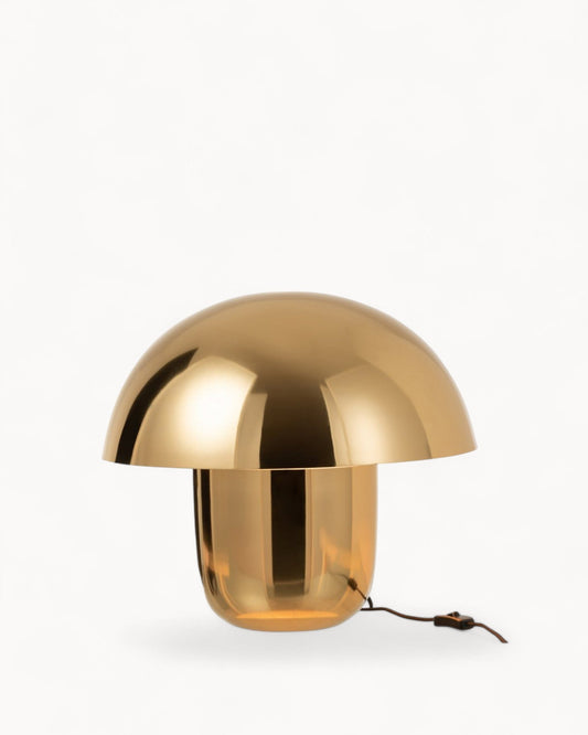 Orion – Grote Gouden Tafellamp in Paddenstoelvorm